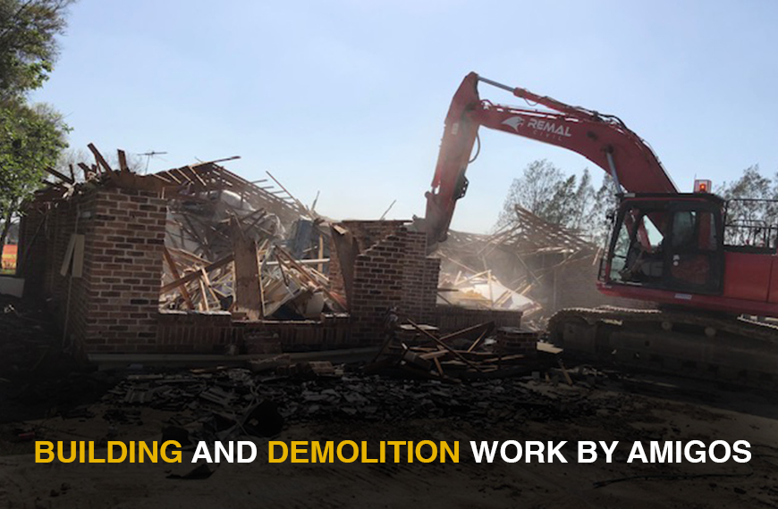 building and demolition work by Amigos civil group Sydney